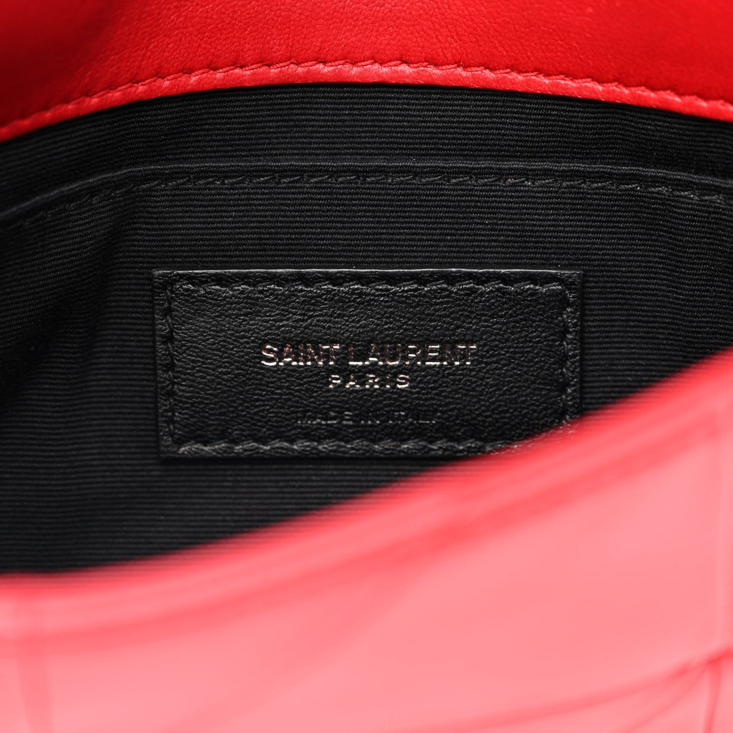 Lambskin Patchwork Monogram Small Jamie Red