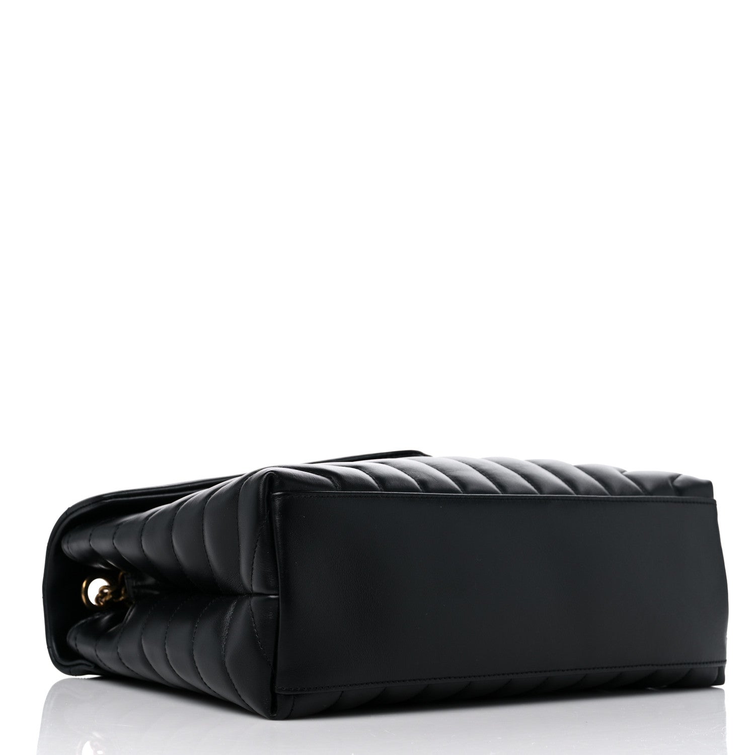 Saint Laurent Calfskin Y Quilted Monogram Medium Loulou Chain Satchel Black 4 of 9
