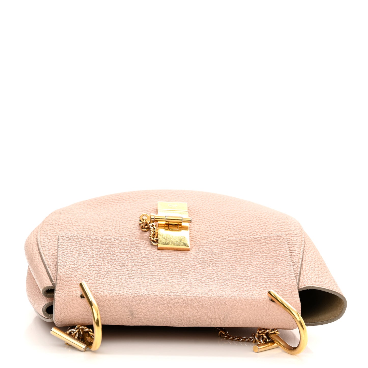 Grained Lambskin Drew Shoulder Bag Cement Pink