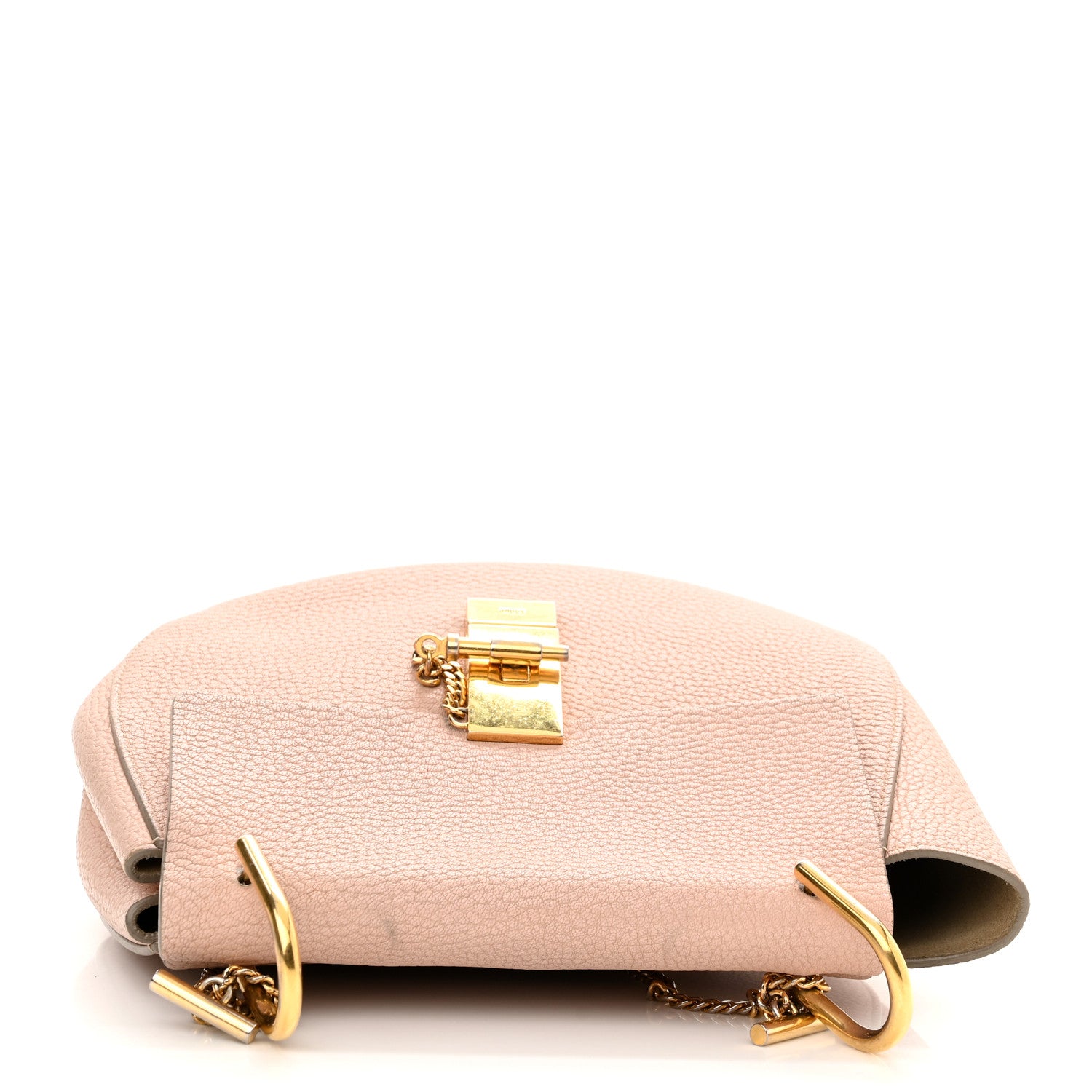 Chloe Grained Lambskin Drew Shoulder Bag Cement Pink 16 of 17