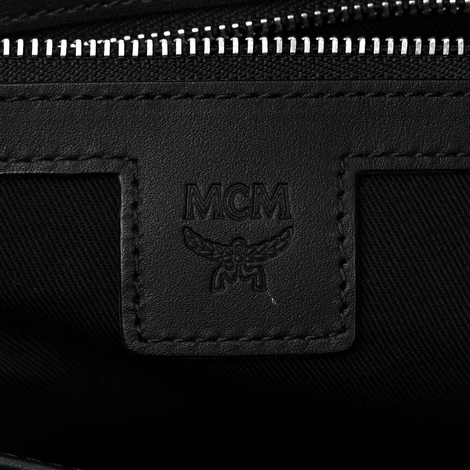 MCM Visetos Medium Crossbody Pouch Black 6 of 10