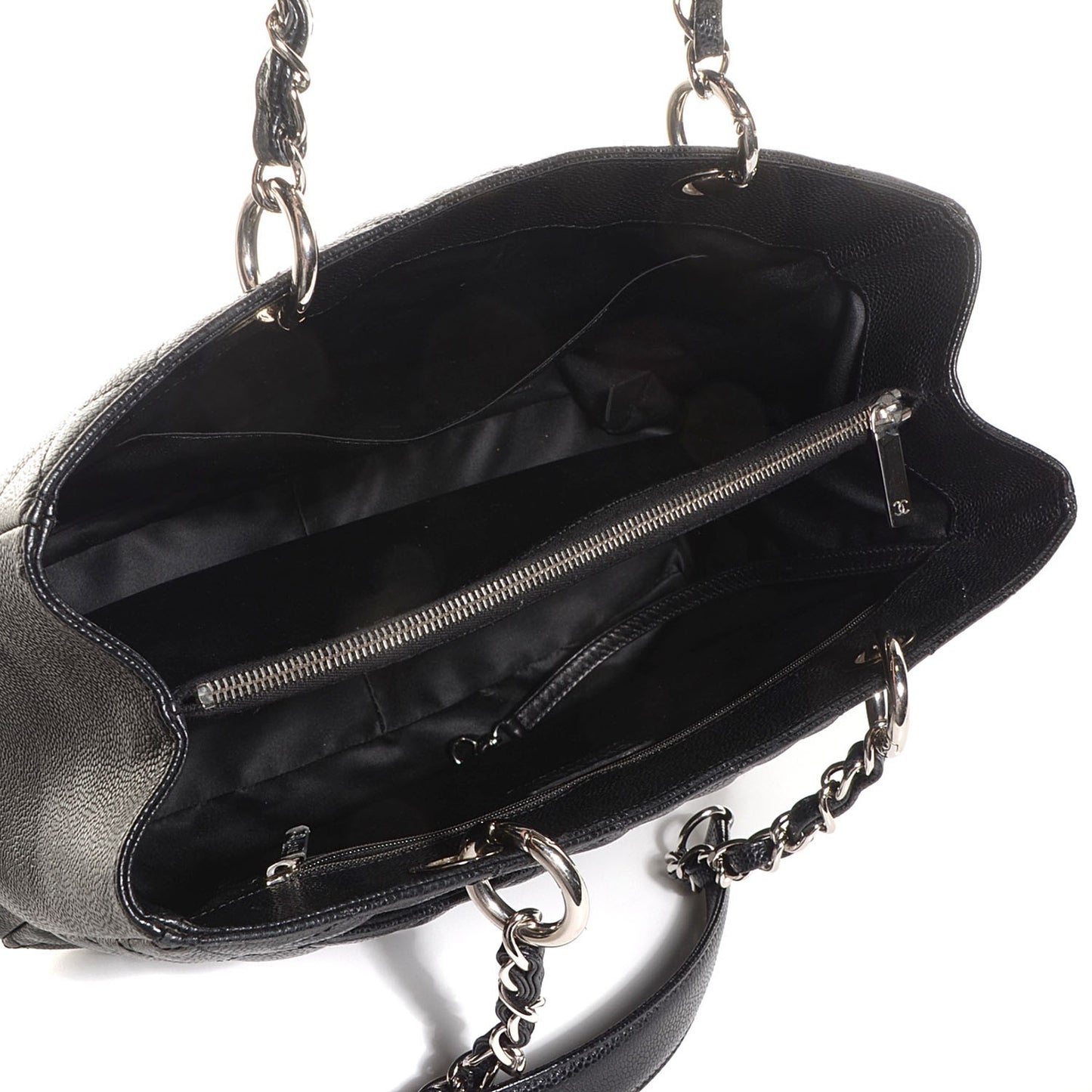 Caviar Quilted Grand Shopping Tote GST Black