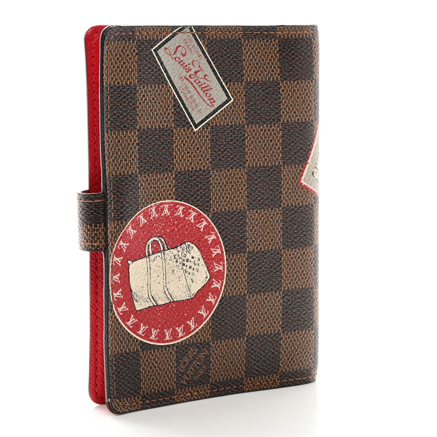 Damier Ebene Patch Small Ring Agenda Cover