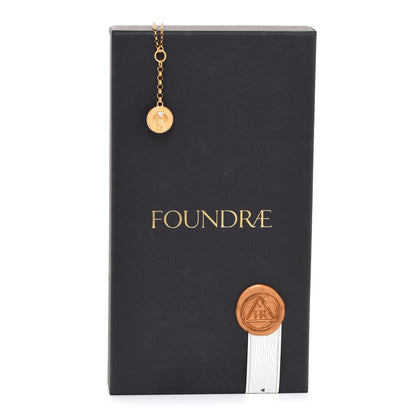Foundrae 18K Yellow Gold Diamond Protection Baby Mixed Belcher Extension Chain Necklace 6 of 6