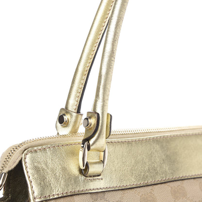 Gucci Metallic Monogram D Gold Tote Gold 11 of 14