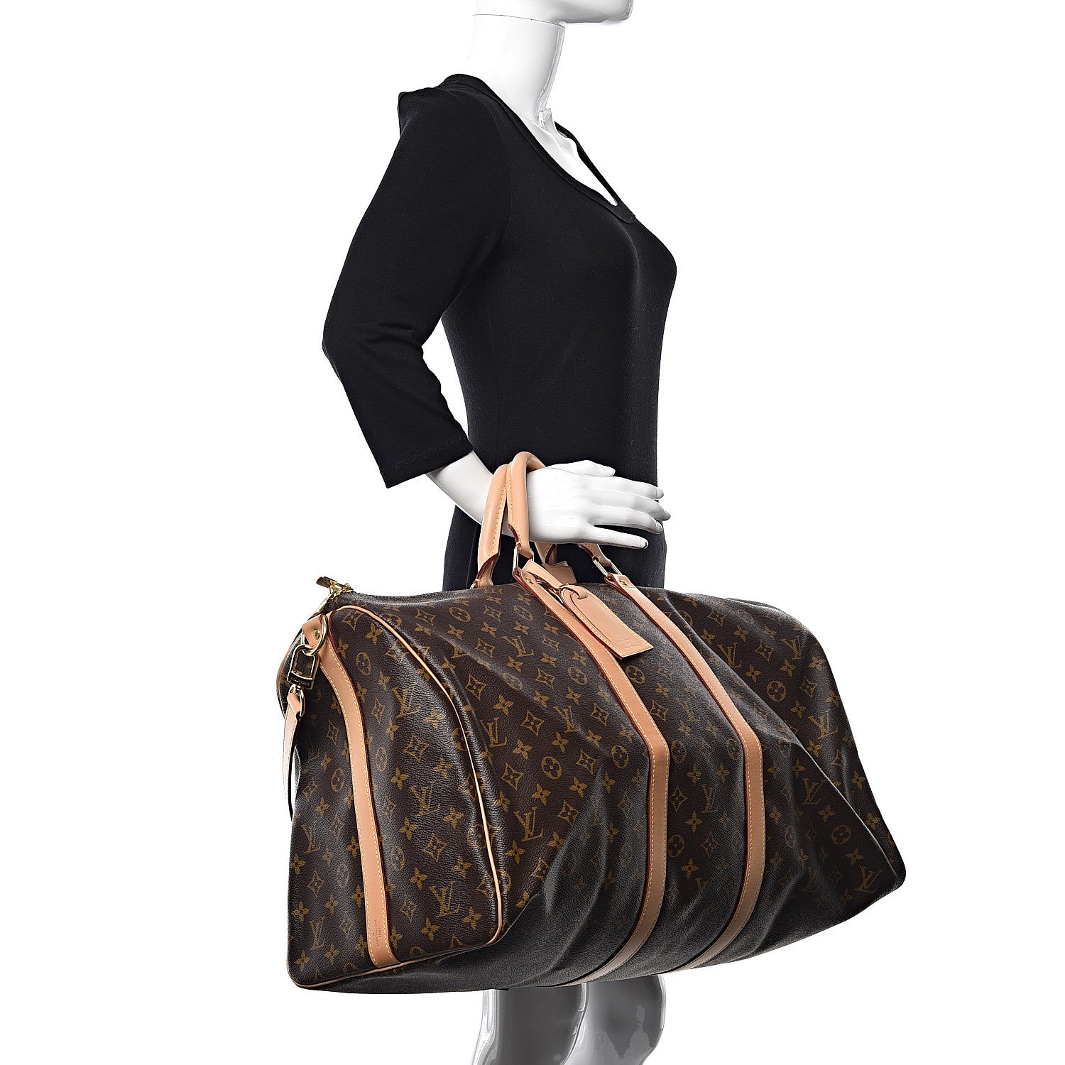 Louis Vuitton Monogram Keepall Bandouliere 55 3 of 12