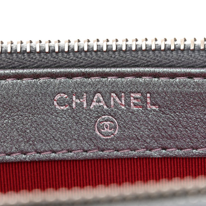 Chanel Iridescent Lambskin Calfskin Quilted Small Gabrielle Clutch With Chain Light Purple 7 of 12