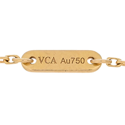 Van Cleef & Arpels 18K Yellow Gold Diamond Mini Frivole Bracelet 3 of 4
