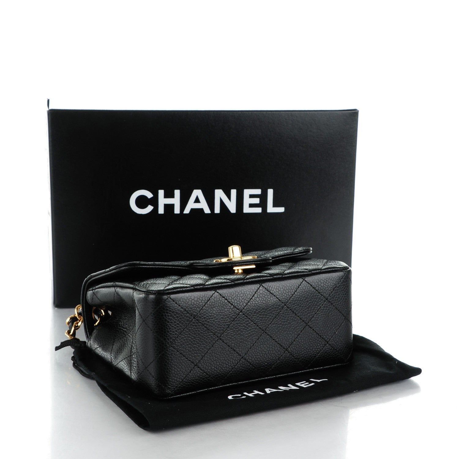 Chanel Caviar Quilted Mini Square Flap Black 4 of 8