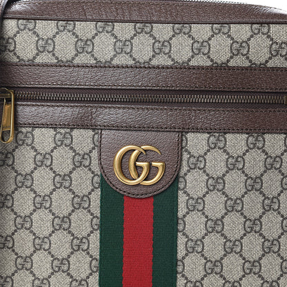 Gucci GG Supreme Monogram Web Medium Ophidia Messenger Bag Brown 6 of 8