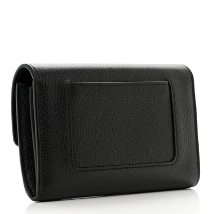 Mulberry Small Classic Grain Medium Darley Wallet Black 3 of 6