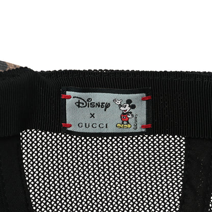 Gucci X DISNEY Mini Vintage GG Supreme Monogram Mickey Mouse Baseball Hat M Beige Vintage Sun Oil 7 of 9