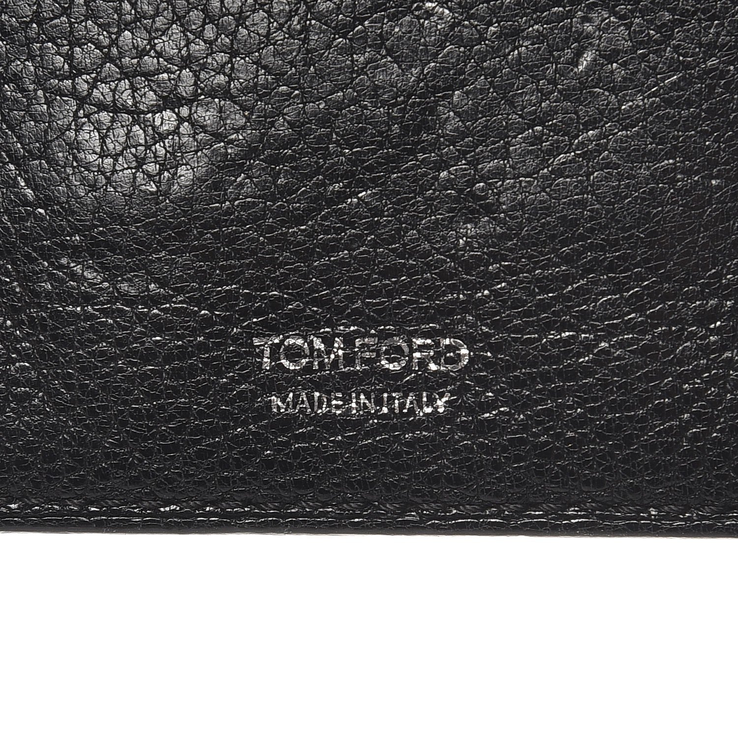 Tom Ford Grained Calfskin Open Side Card Holder Black 6 of 6
