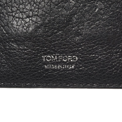 Tom Ford Grained Calfskin Open Side Card Holder Black 6 of 6