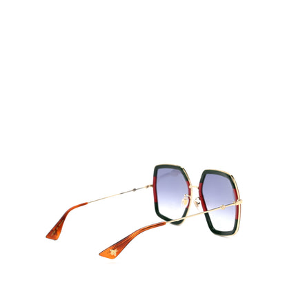 Gucci Square Frame Web GG0106S Sunglasses Tortoise 4 of 6