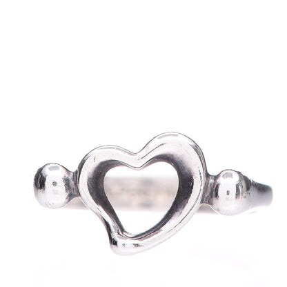 Tiffany Sterling Silver Elsa Peretti Open Heart Ring 50 5.25 1 of 6