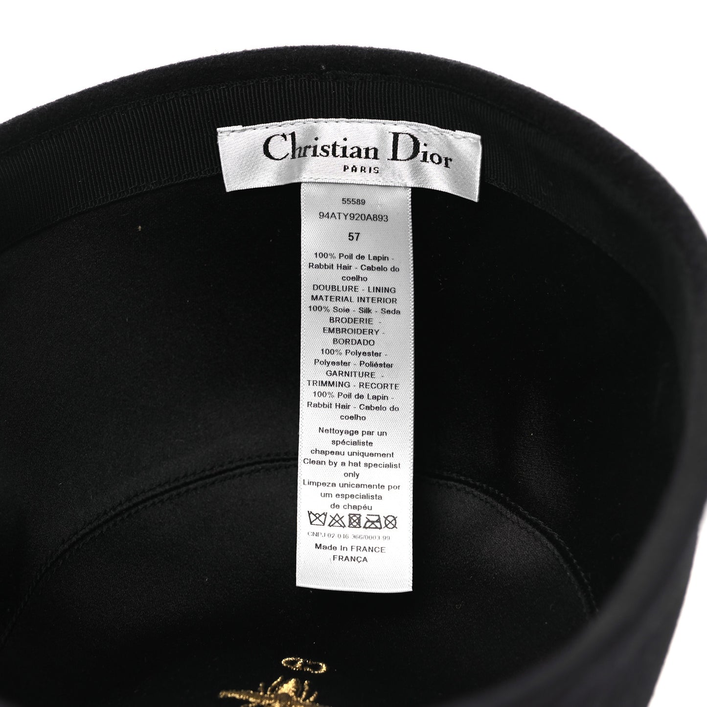 Rabbit Felt Hat 57 Navy