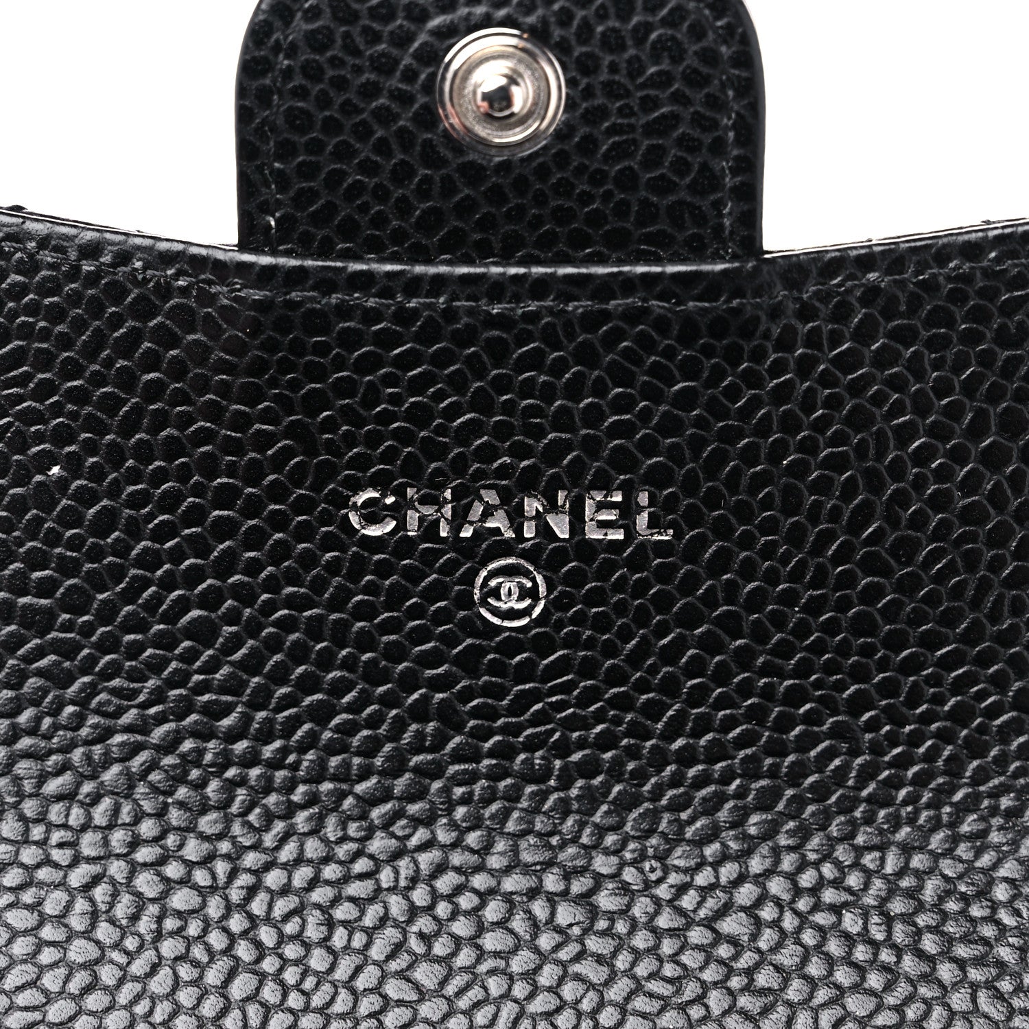 Chanel Caviar Quilted Flap Card Holder Wallet Black 6 of 12