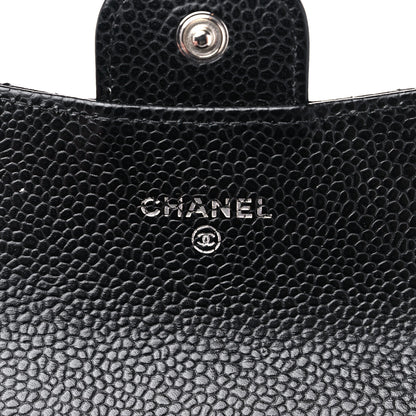 Chanel Caviar Quilted Flap Card Holder Wallet Black 6 of 12