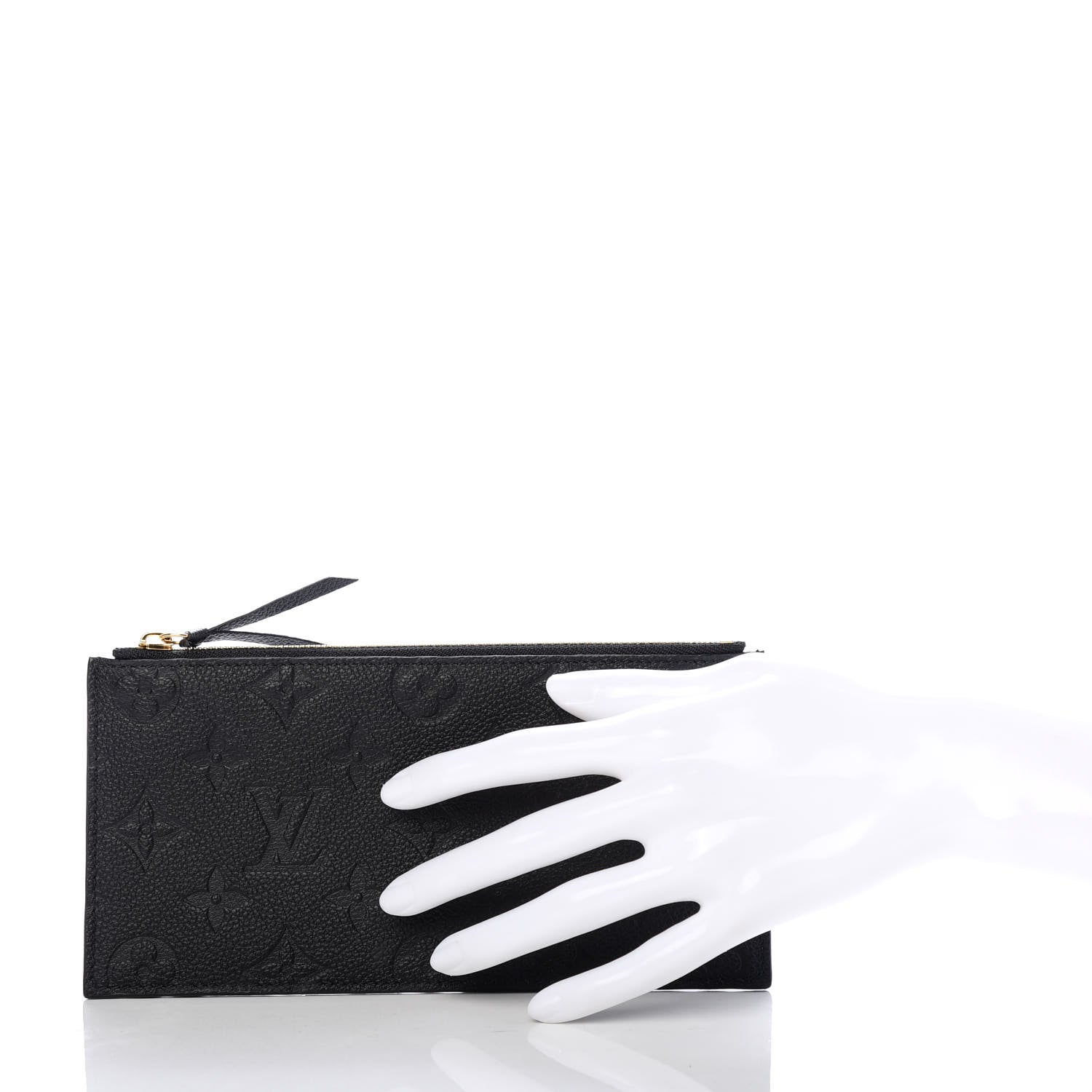 Louis Vuitton Empreinte Felicie Chain Wallet Zippered Insert Black 2 of 6