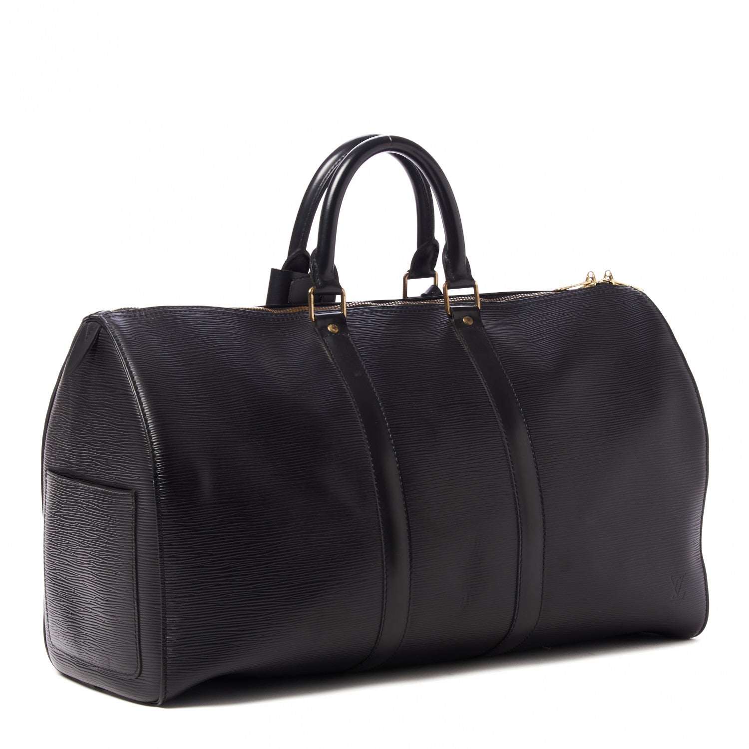 Louis Vuitton Epi Keepall 45 Black 3 of 9