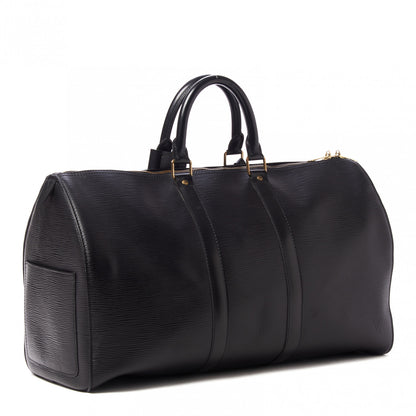 Louis Vuitton Epi Keepall 45 Black 3 of 9