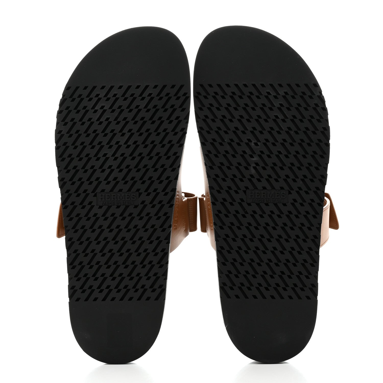 Hermes Calfskin Mens Chypre Sandals 43 Gold 5 of 9