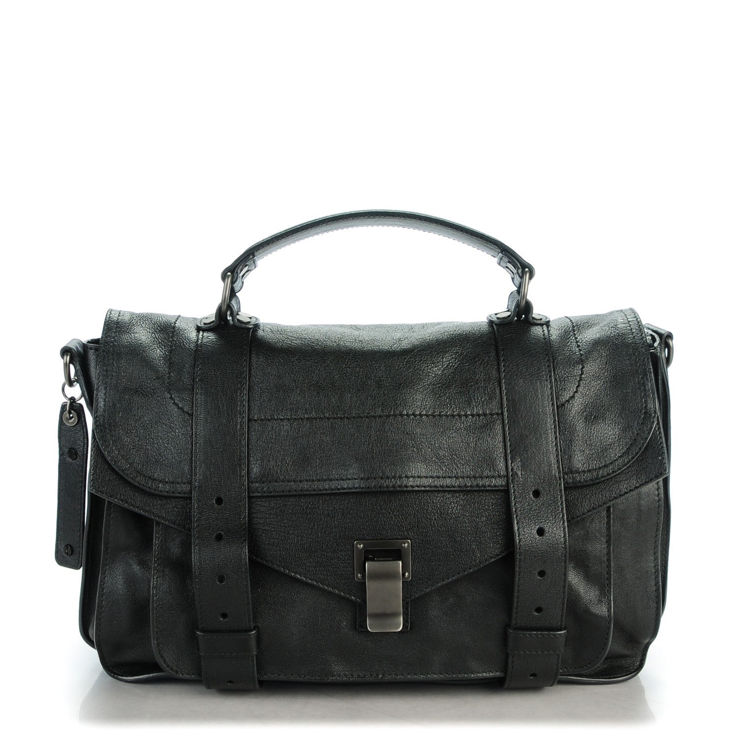 Proenza Schouler Lambskin Medium PS1 Satchel Black 1 of 8