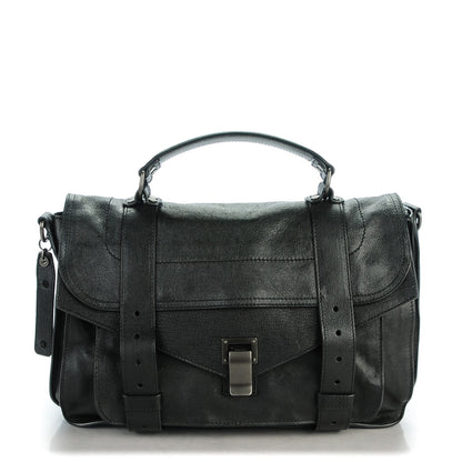 Proenza Schouler Lambskin Medium PS1 Satchel Black 1 of 8
