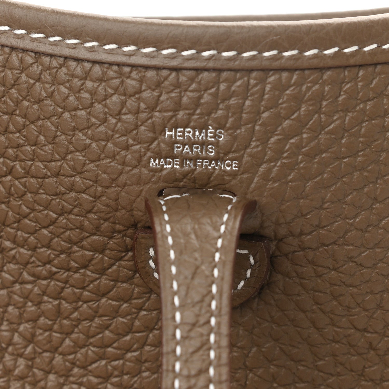Hermes Taurillon Clemence Amazone Evelyne TPM Etoupe Bleu Indigo 6 of 11