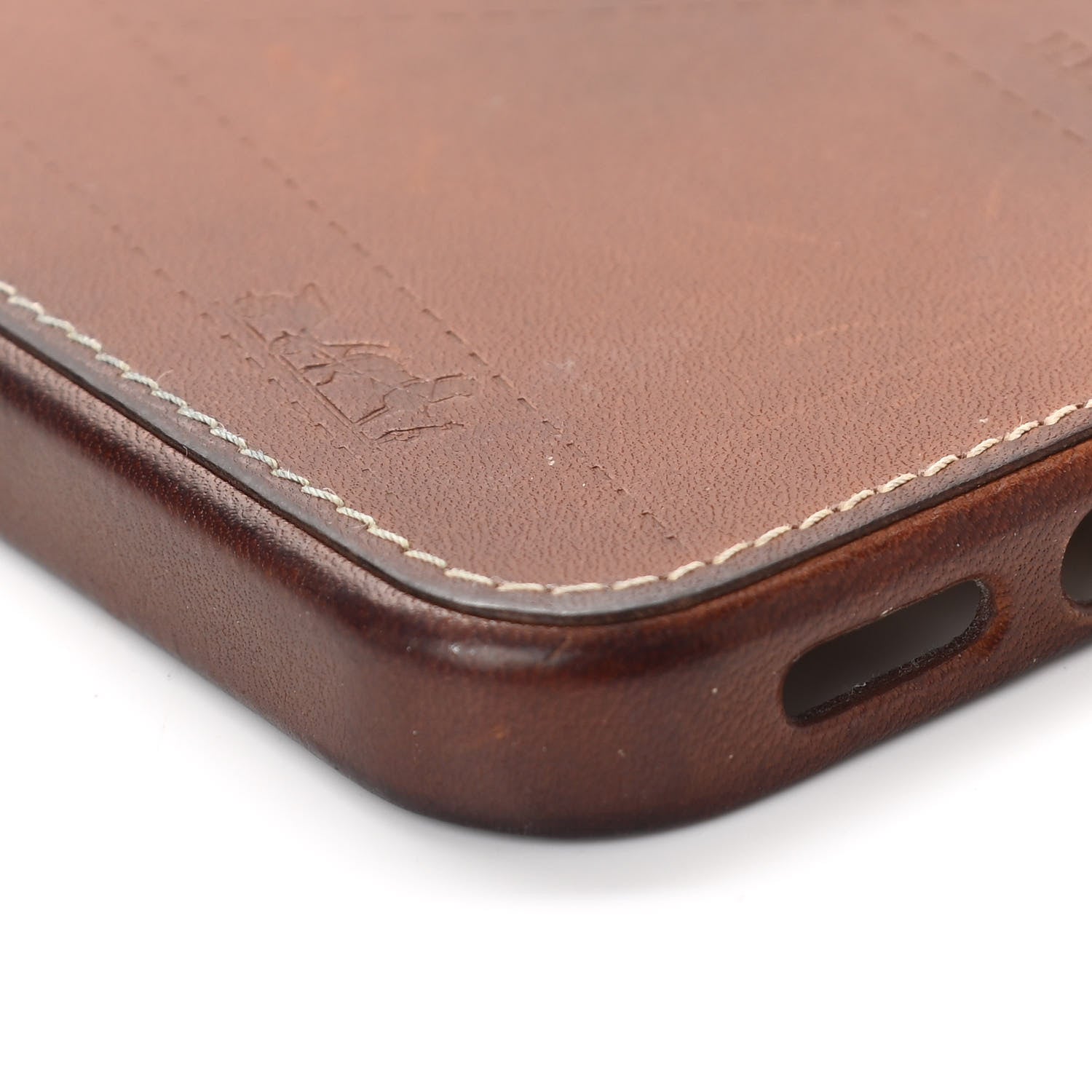 Hermes Barenia Bolduc iPhone 12/12 Pro Case Fauve 1054879