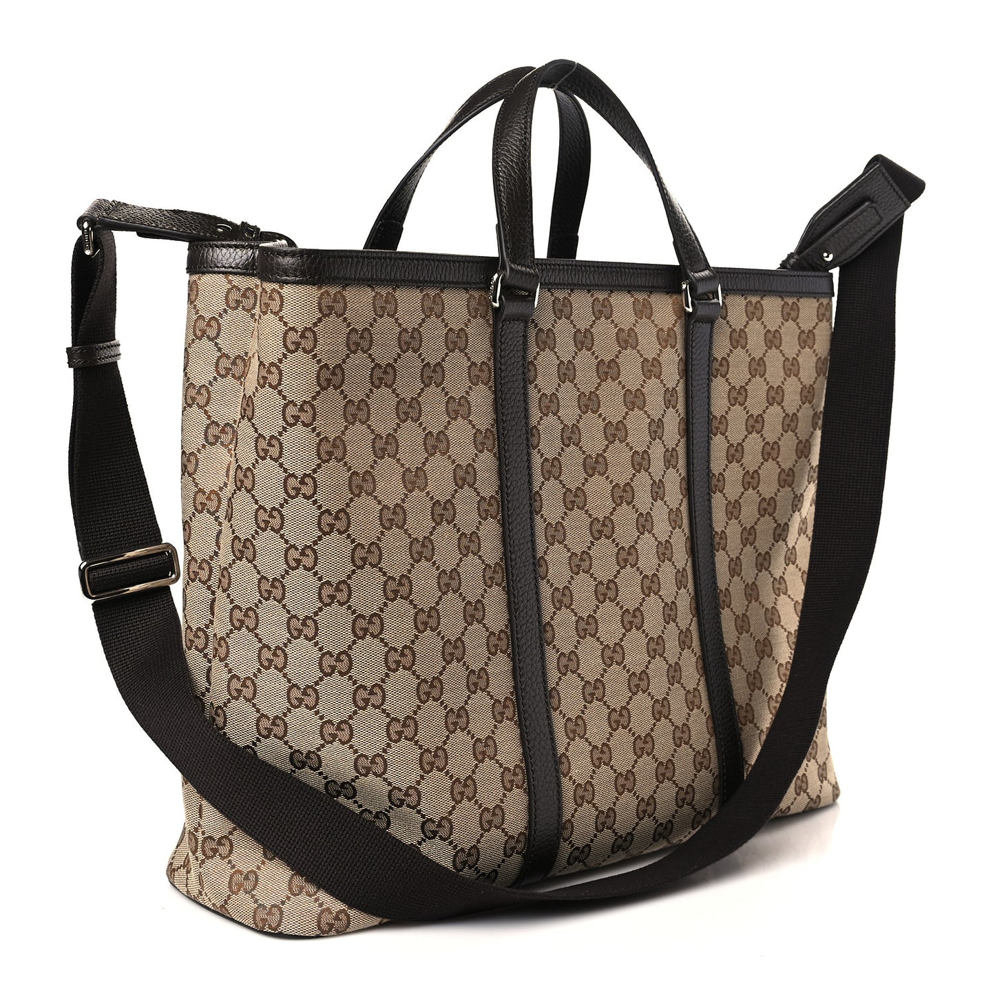 GG Monogram Large Joy Tote Bag Dark Brown