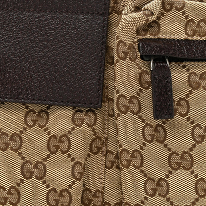 Gucci GG Monogram Double Pocket Belt Bag Dark Brown 8 of 13