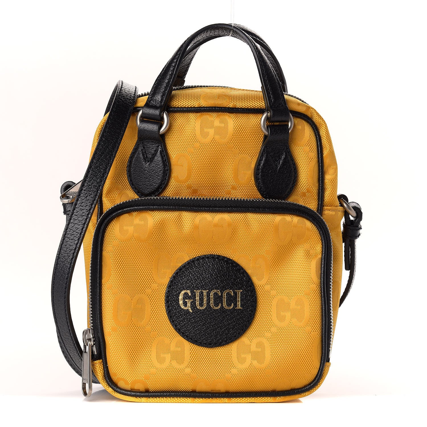 Gucci Econyl Nylon Monogram Off The Grid Shoulder Bag Crop Black 1 of 10