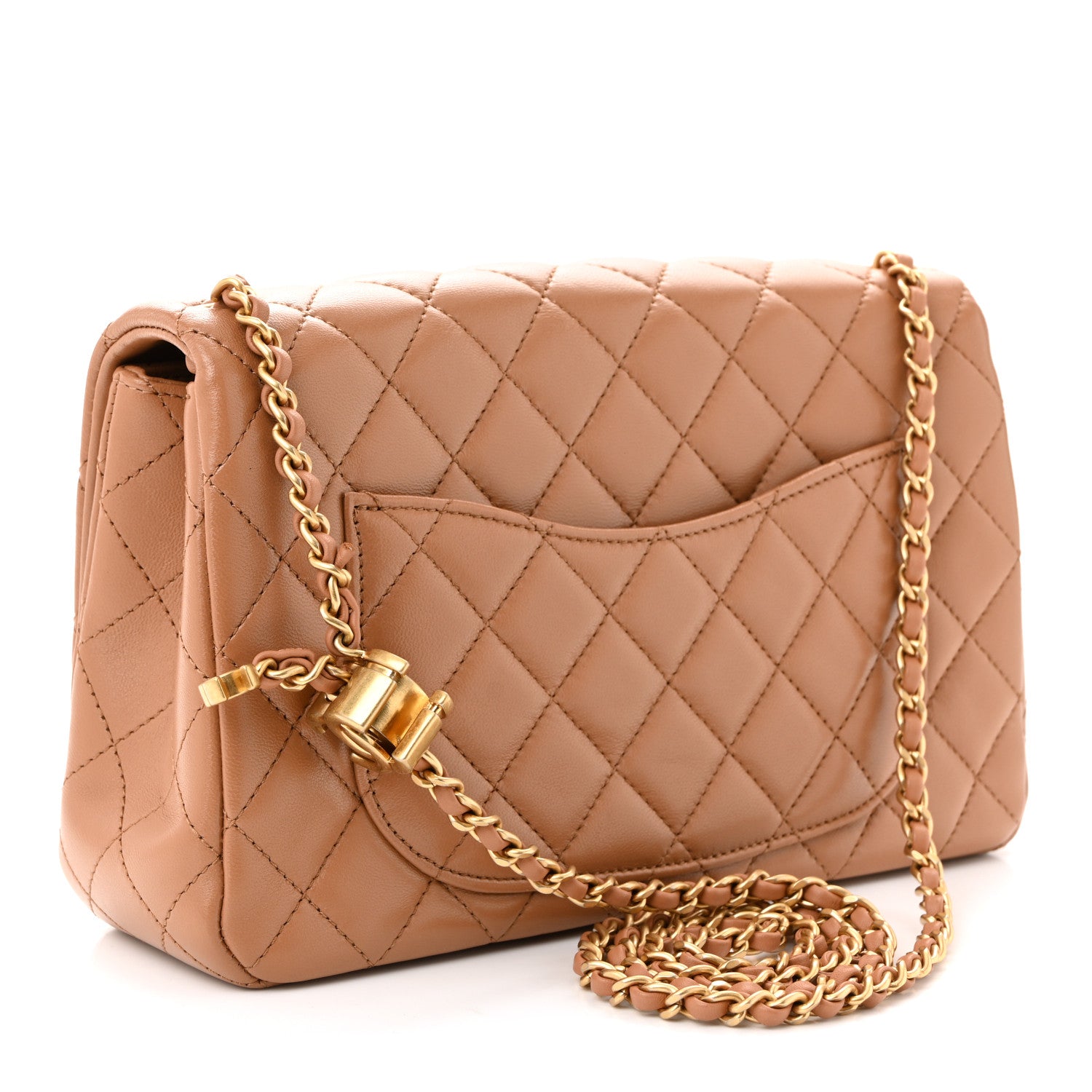 Chanel Lambskin Quilted Small CC Crush Flap Brown 3 of 10