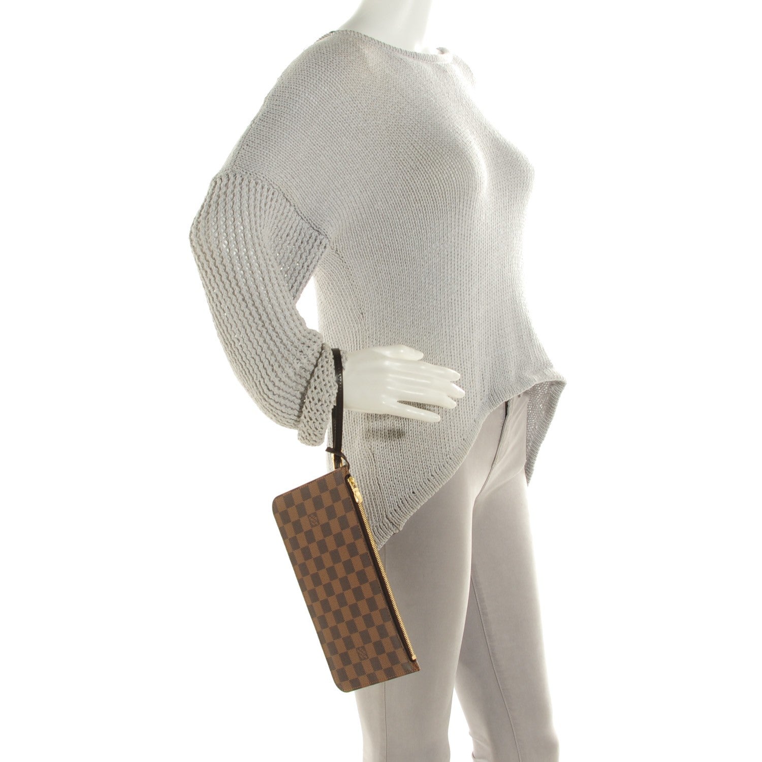 Louis Vuitton Damier Ebene Neverfull MM GM Pochette 2 of 7