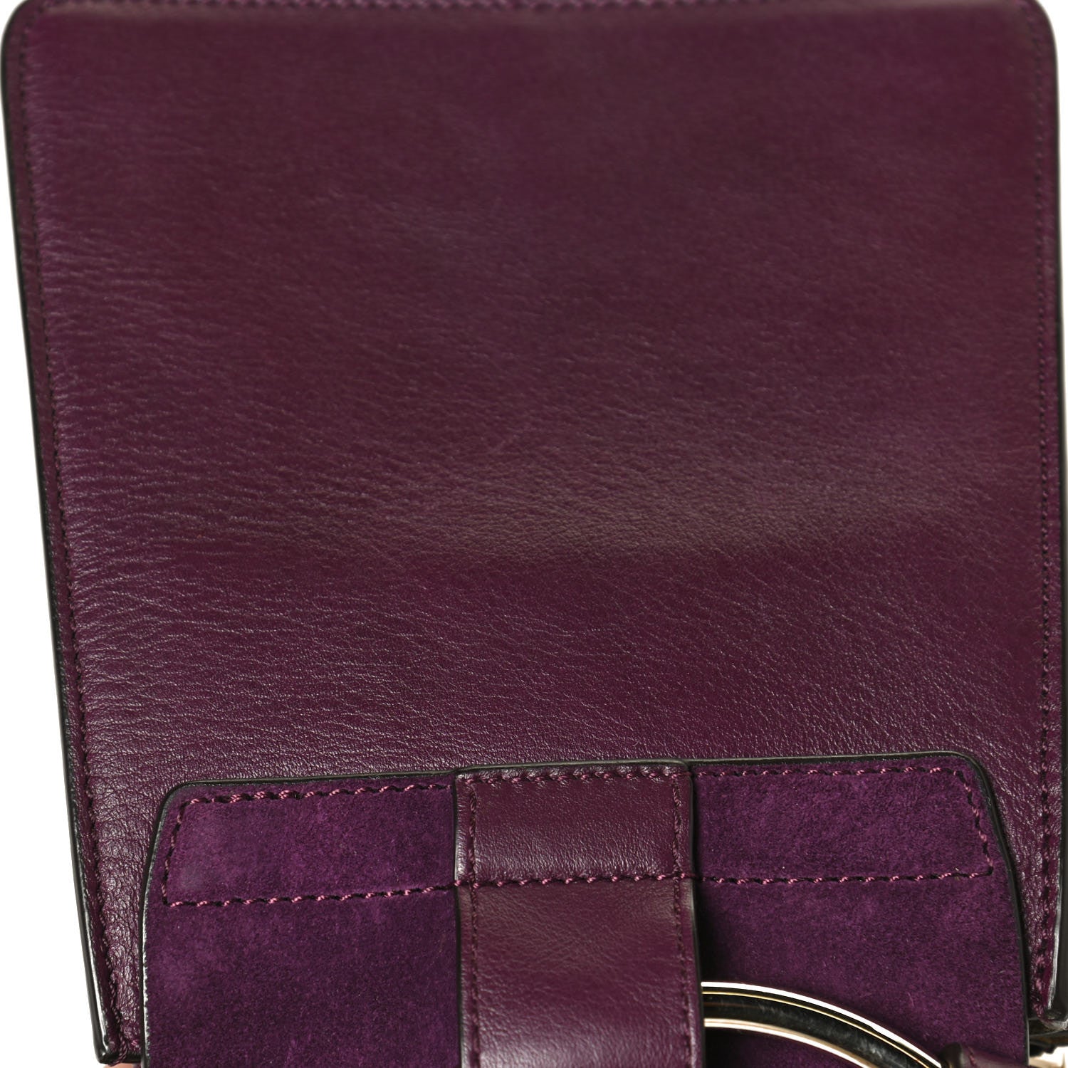 Chloe Suede Calfskin Mini Faye Bracelet Bag Nightfall Purple 12 of 13