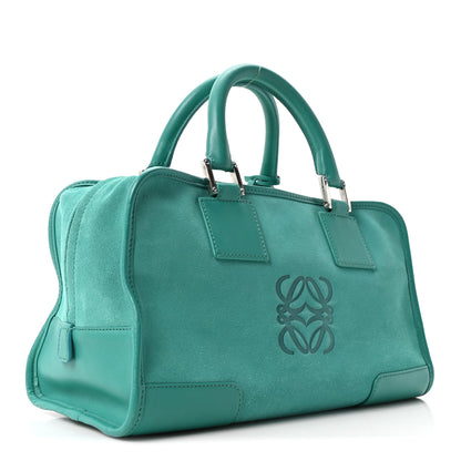 Loewe Suede Calfskin Amazona 28 Turquoise 3 of 9