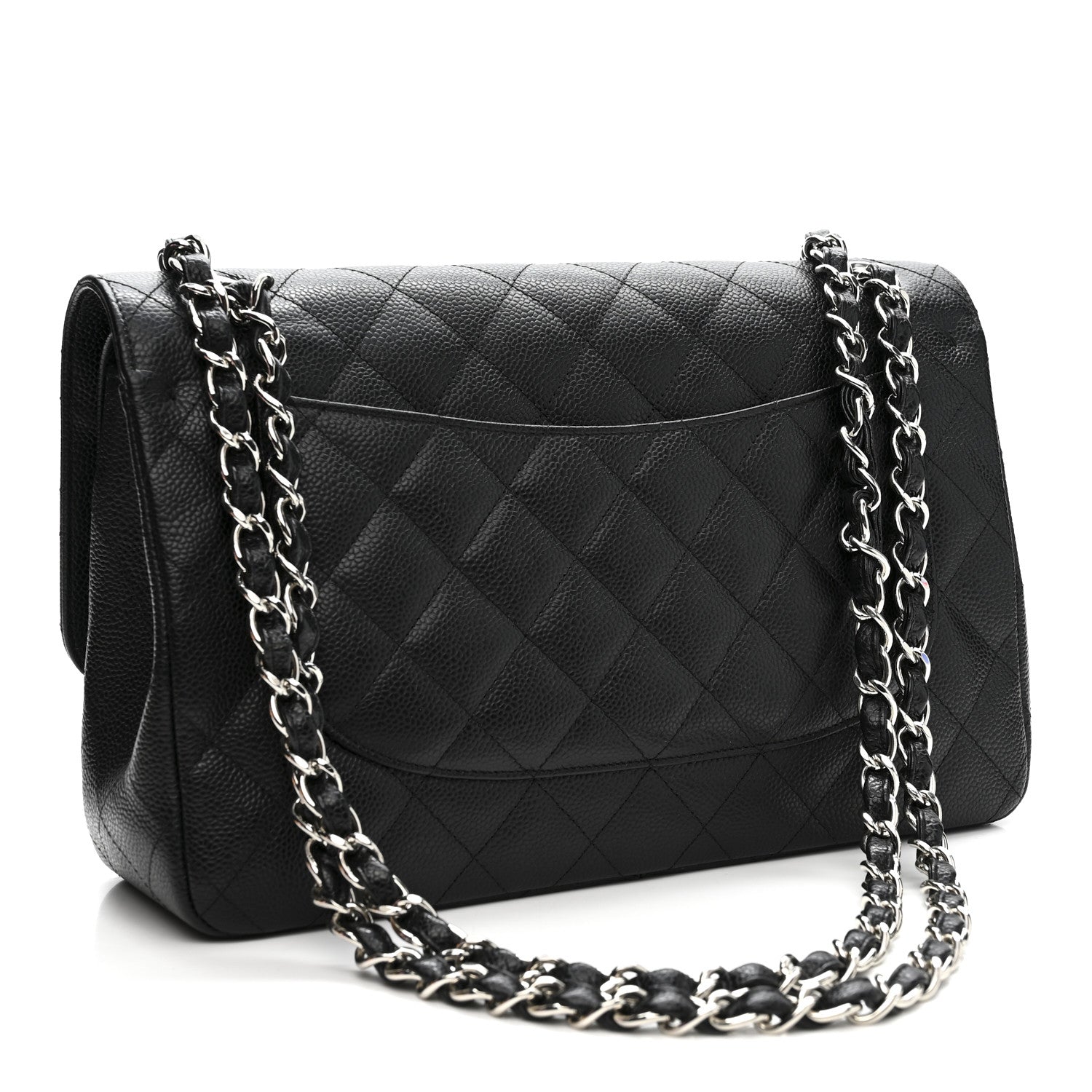 Chanel Caviar Quilted Jumbo Double Flap Black 3 of 10