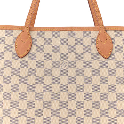 Louis Vuitton Damier Azur Neo Neverfull MM Rose Ballerine 7 of 11
