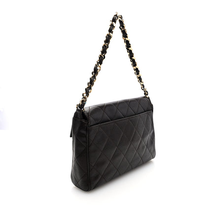 Chanel Caviar Quilted Medium Single Flap Brown 3 of 10