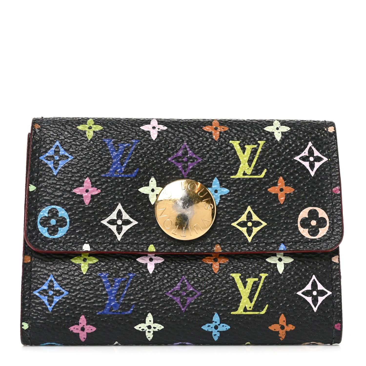 Louis Vuitton Monogram Multicolor Business Card Holder Black 1 of 7