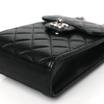 Chanel Caviar Quilted Classic Phone Holder Black 10 of 10
