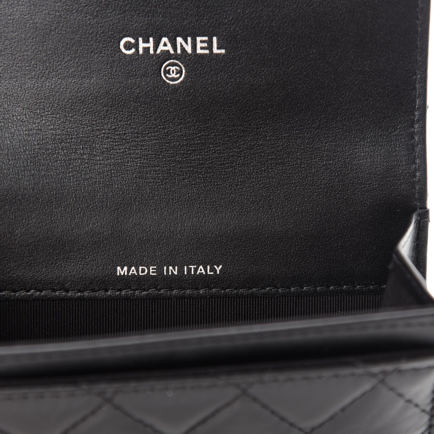 Chanel Aged Calfskin Quilted Reissue Flap Card Holder So Black 7 of 8