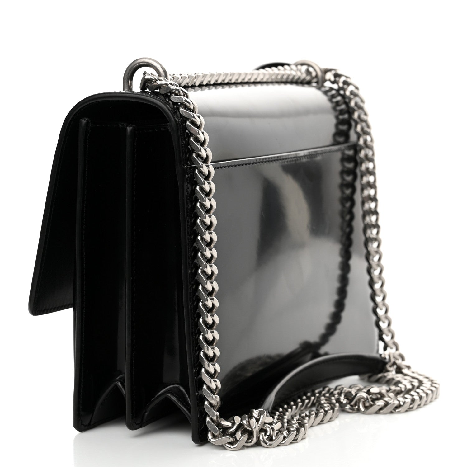Saint Laurent Patent Medium Monogram Sunset Black 3 of 14