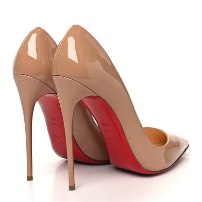 Christian Louboutin Patent So Kate 120 Pumps 40.5 Nude 4 of 9