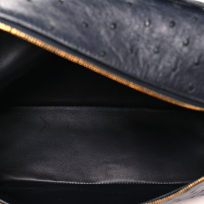 Loro Piana Ostrich Extra Bag L27 Navy 4 of 10