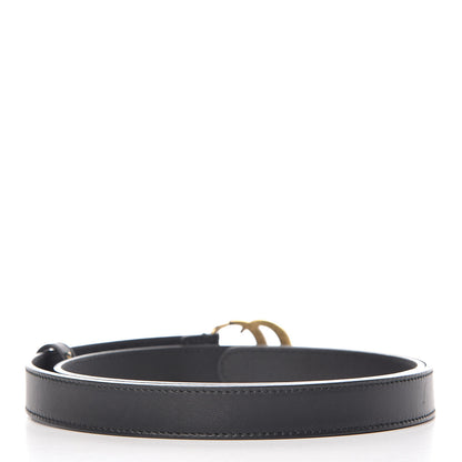 Gucci Calfskin Double G 20mm Belt 85 34 Black 3 of 9