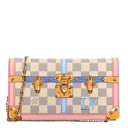 Louis Vuitton Damier Azur Summer Trunks Pochette Weekend 1 of 4