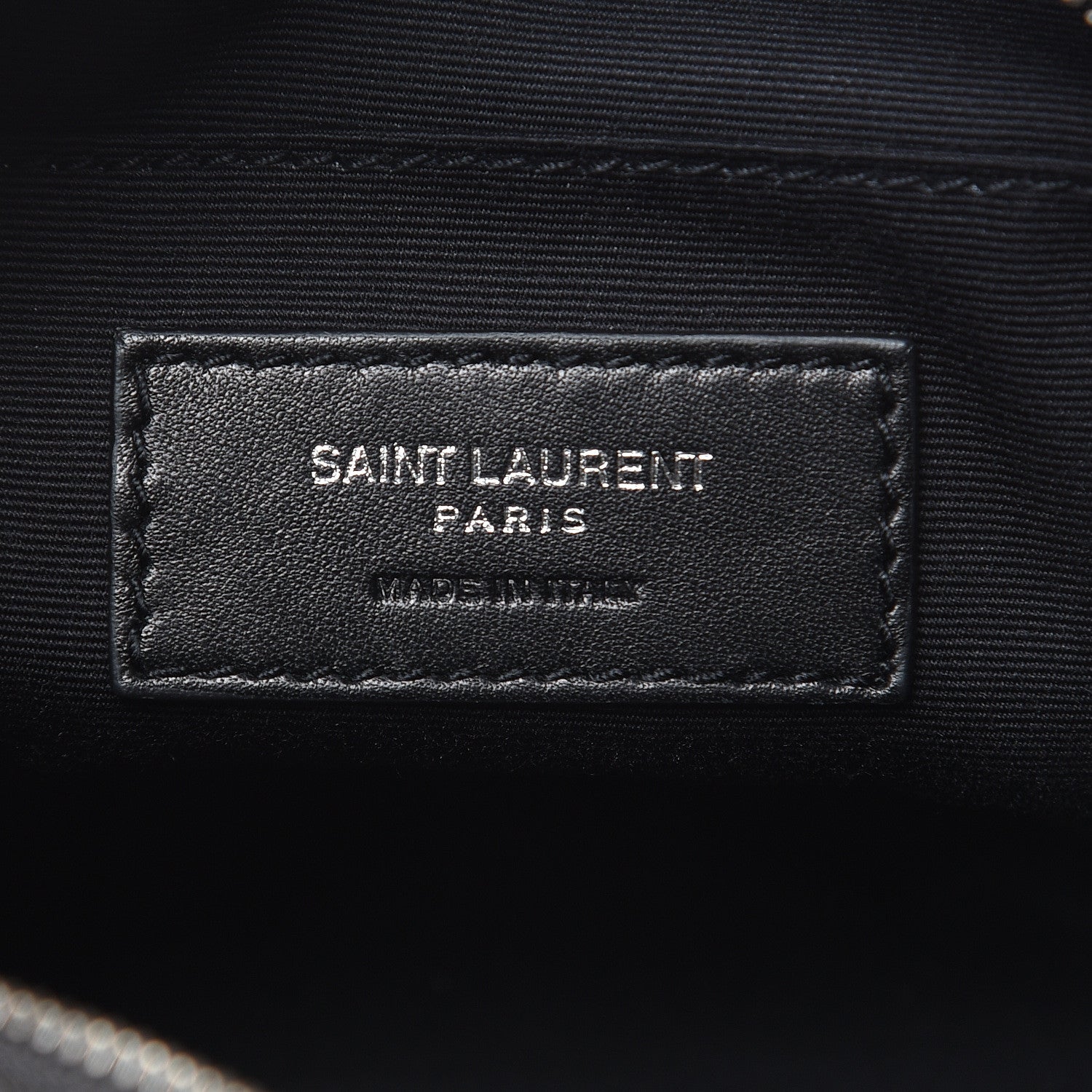Saint Laurent Lambskin Monogram Lou Belt Bag Asphalt 6 of 9
